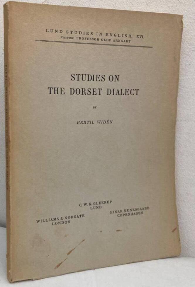 Studies on the Dorset Dialect