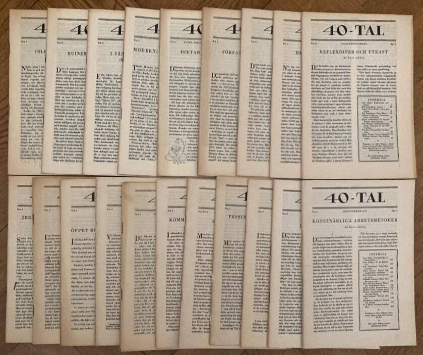 40-tal. 2-10/1945, 2-6+7-10/1946, 1-4/1947