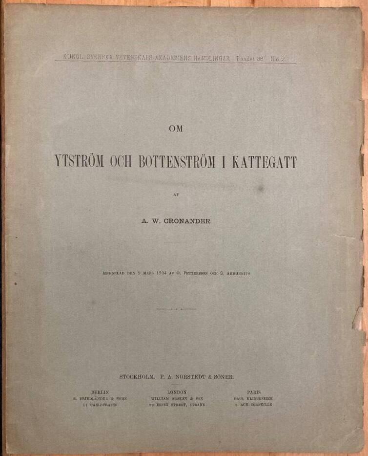 Om ytström och bottenström i Kattegatt