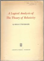 A Logical Analysis of The Theory of Relativity 