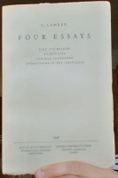 Four Essays. Time and Reality. Objectivity. Logical Coherence. Antagonisms in the Individual 