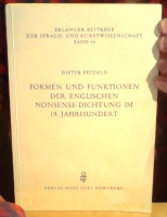 Formen und Funktionen der Englischen Nonsense-Dichtung im 19. Jahrhundert 