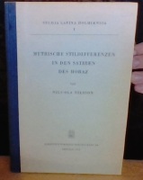 Metrische stildifferenzen in den Satiren des Horaz 