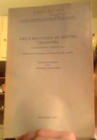 Deux recueils de sottes chansons : Bodléienne, douce 308 et Bibliothèque Nationale, Fr. 24432. Éditions critique 