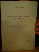 Ordningen för utträdet ur kyrkan I. Utvecklingen i Sverige 1860-1960 