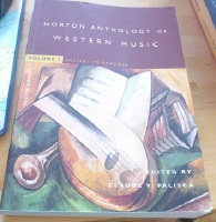 Norton Anthology of Western Music Volume I. Ancient to Baroque 