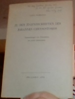 Zu den Jugendschriften des Johannes Chrysostomos. Untersuchungen zum Klassizismus des vierten Jahrhunderts 